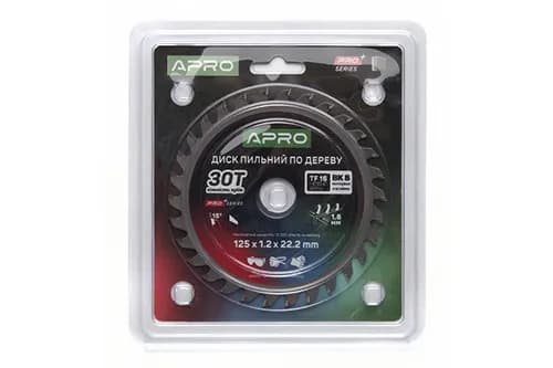 Диск пильний по дереву 125х22.2мм 30Т APRO PRO