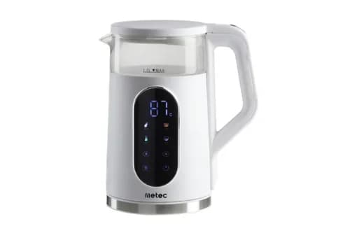 Електрочайник HHB6702D 1.7л. 2200Вт, корпус пластик, білий, з індикатором Metec