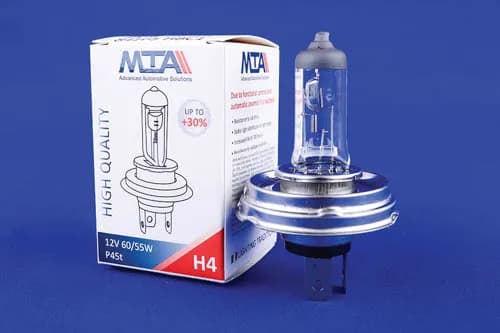 Лампа автомобільна H4 12V 60/55W P45T (ближня/дальня) MTA