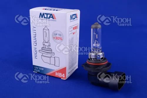 Лампа автомобільна HB4 12V 55W P22D (ближня/дальня, протитуманна) MTA