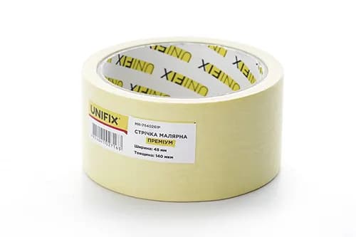 Стрічка клейка малярна MR-7840261P преміум 48мм*20м UNIFIX - зображення 1