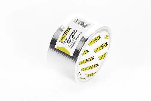 Стрічка клейка алюмінієва армована 50мм 5м UNIFIX