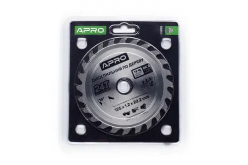 Диск пиловий до дерева 125х22,2х24Т APRO