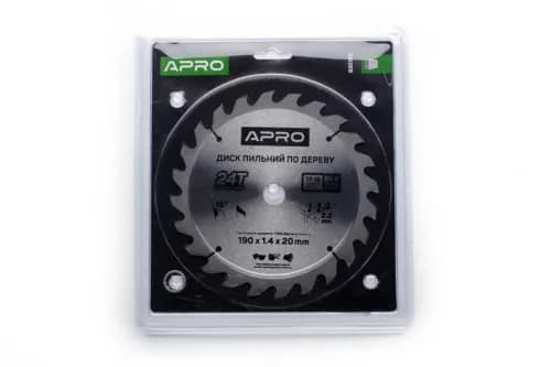 Диск пиловий до дерева 190х20х24T APRO