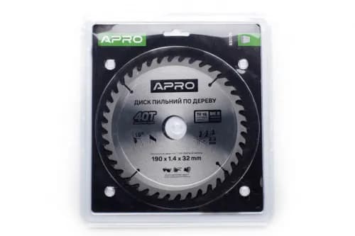 Диск пиловий до дерева 190х32х40T APRO