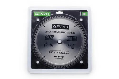 Диск пиловий до дерева 230х22,2х60T APRO