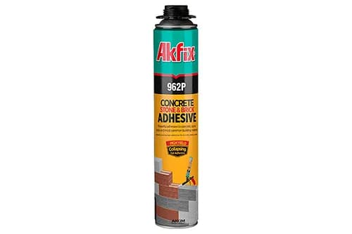 Клей-піна професійна для газоблоків і бетона 962 900г Akfix - зображення 1