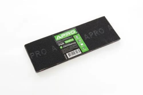Сітка абразивна APRO P240 105*280мм електрокорунд (10шт) - зображення 1