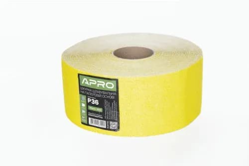 Папір шліфувальний APRO P100 115мм*50м рулон (паперова основа) - зображення 1