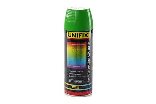 Емаль універсальна акрилова преміум RAL 6018 Жовто-зелений гл. 400мл UNIFIX