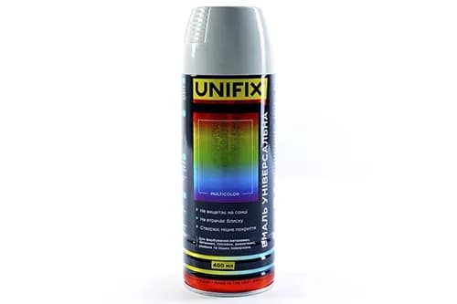 Емаль універсальна акрилова преміум RAL7035 сірий світлий глянець 400мл UNIFIX