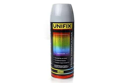 Емаль універсальна акрилова преміум RAL7046 сірий глянець 400мл UNIFIX