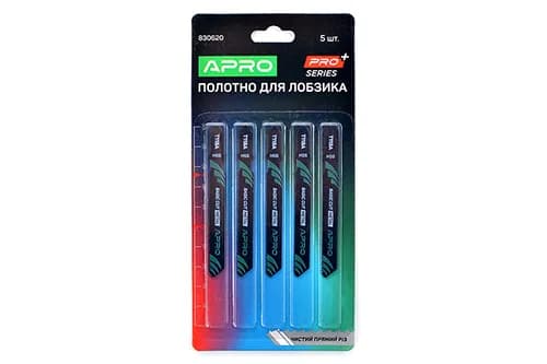 Полотно для лобзика (метал) 76/50мм 1,2 мм 21TPI Чистый прямой T118A APRO