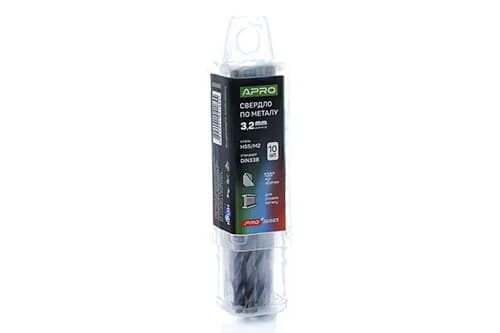 Свердло по металу HSS/M2 (6542) Ø3,2мм (тубус, кратно 10шт) PRO APRO - зображення 1