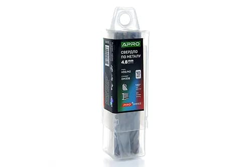 Свердло по металу HSS/M2 (6542) Ø4,8мм (тубус, кратно 10шт) PRO APRO - зображення 1