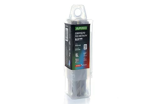 Свердло по металу HSS/M2 (6542) Ø5,2мм (тубус, кратно 10шт) PRO APRO - зображення 1