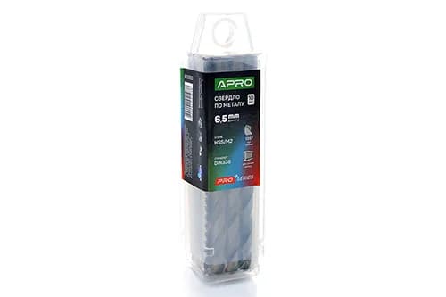 Свердло по металу HSS/M2 (6542) Ø6,5мм (тубус, кратно 10шт) PRO APRO - зображення 1