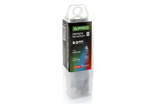 Свердло по металу HSS/M2 (6542) Ø9,0мм (тубус, кратно 5шт) PRO APRO - зображення 1