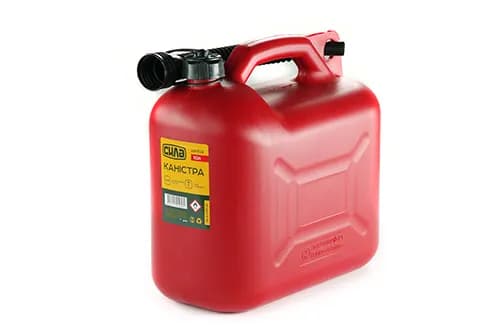 Каністра пластикова 10л HDPE з лійкою СИЛА - зображення 1