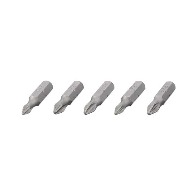 Набір викруткових насадок, PH1, PH2, PZ1, PZ2, 1/4"×25 мм, ACR, S2, 5 од., STORM - зображення 1