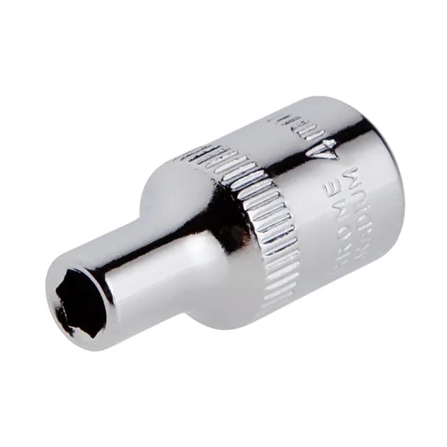 Головка шестигранна 1/4", 4×25 мм, Cr-V, STORM