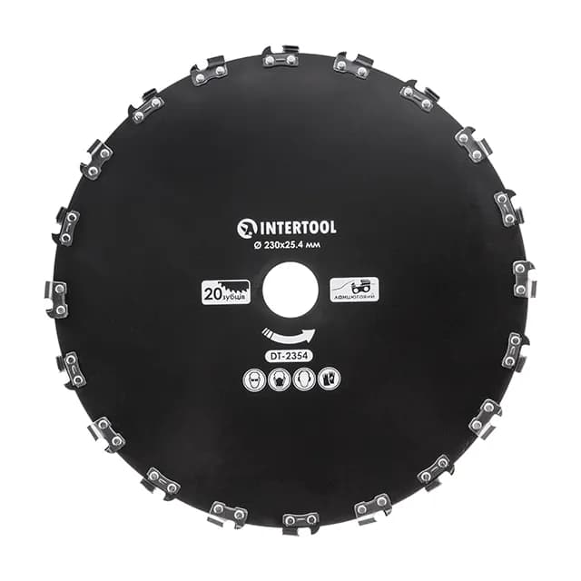 Ніж для мотокоси/тримера ø230x25.4 мм 20T, ланцюговий - зображення 1