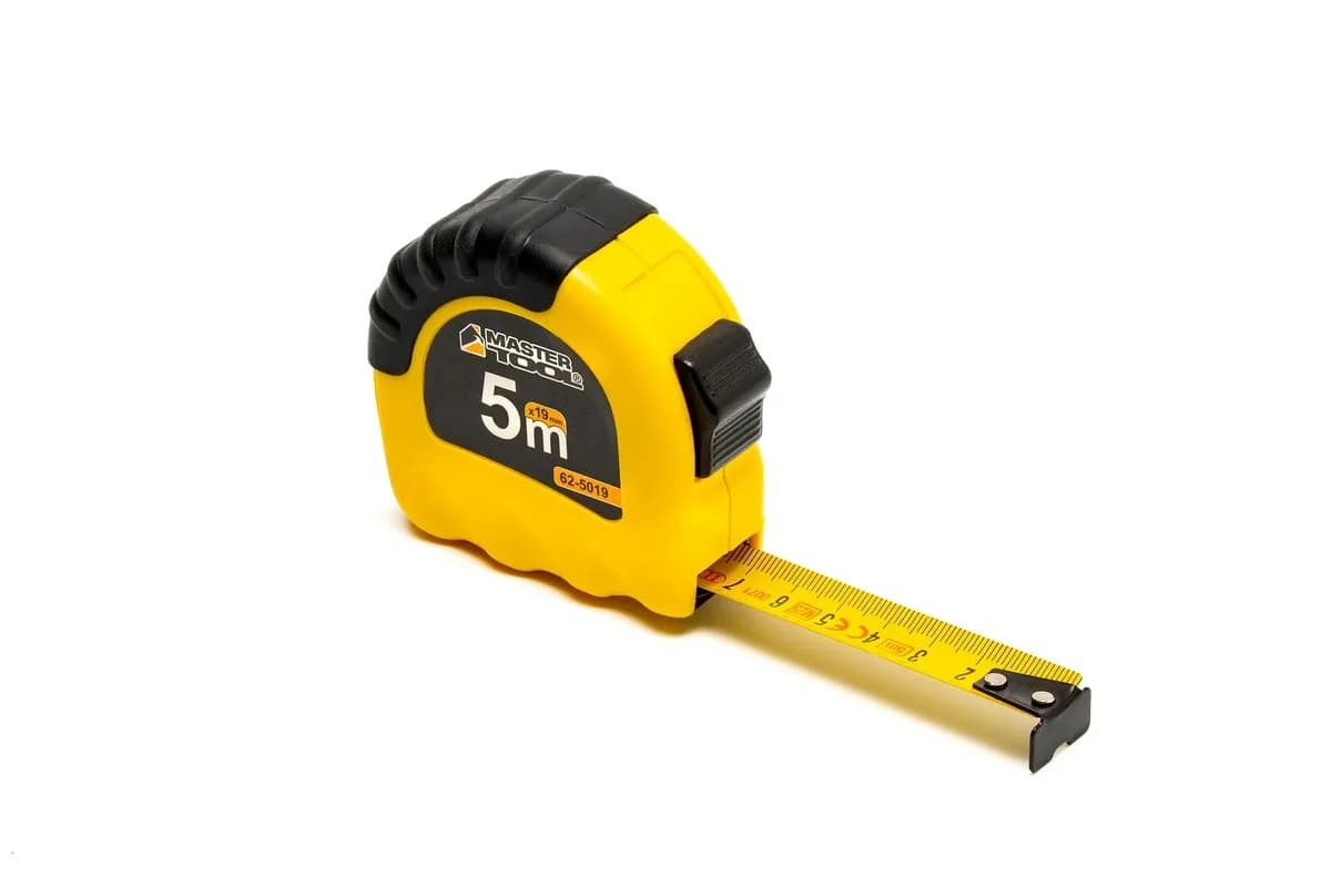Рулетка MASTERTOOL "Shiftlock" 5 м×19 мм фіксатор полотна нейлонове покриття 62-5019 - зображення 1