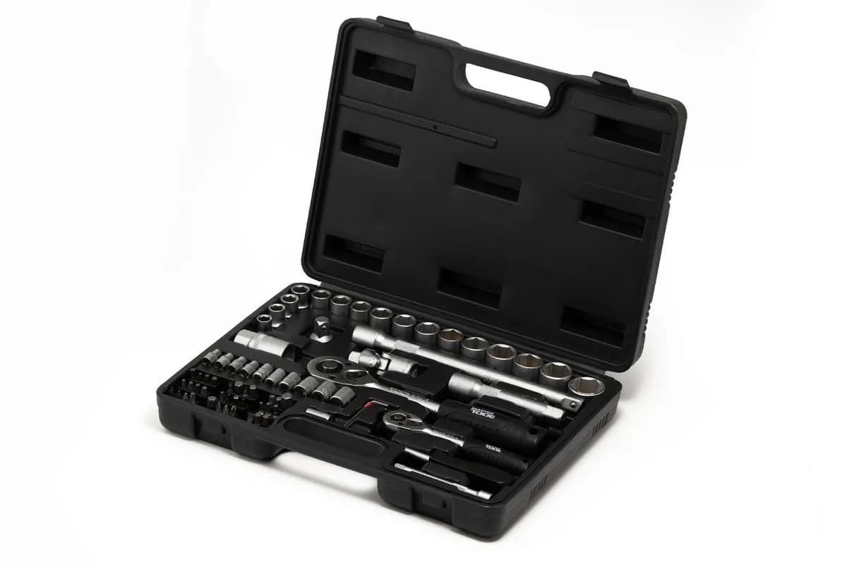Набір інструментів MASTERTOOL ¼"&½" 72 шт 4-13 мм 10-27 мм кейс 78-7072