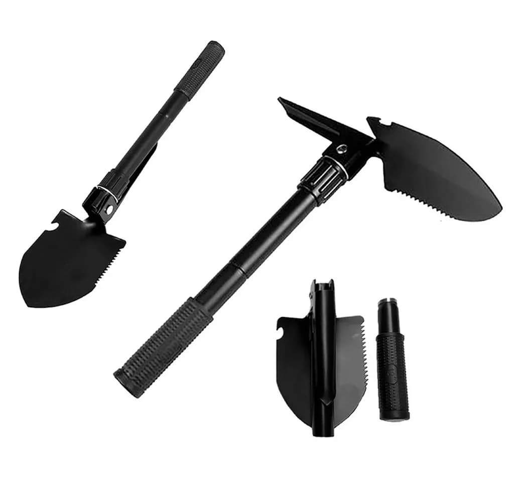 Лопата саперна MASTERTOOL 95 x 125 x 415 мм складана з чохлом 14-6280 - зображення 1