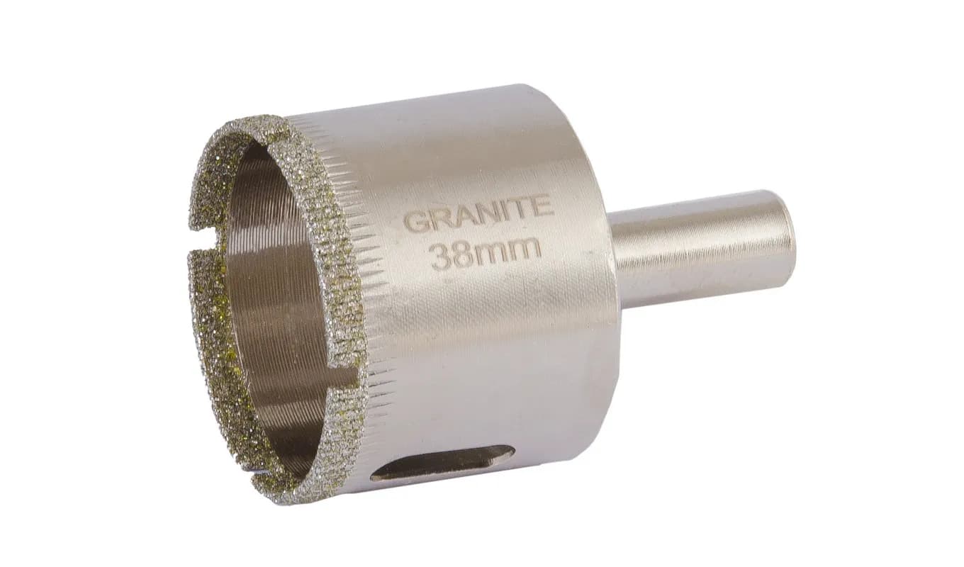Свердло для скла та кераміки GRANITE трубчасте з алмазним напиленням 38 мм 2-01-238 - зображення 1