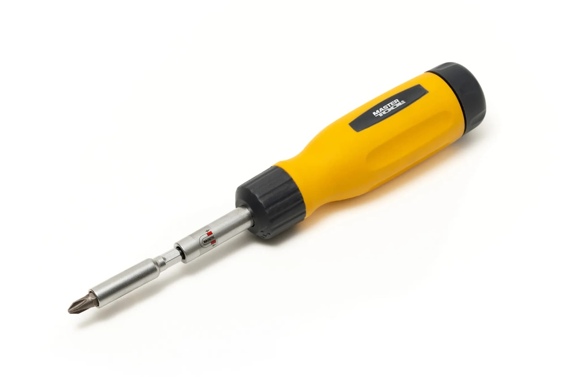Викрутка MASTERTOOL з реверсом 12-в-1 PH1-2-3/PZ1-2-3/SL4-5-6/T15-20-25 25 мм магнітний тримач 40-0518 - зображення 1