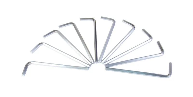 Ключ шестигранний MASTERTOOL Long Arm CrV 3,0 мм 20×98 мм набір 10 шт 75-0003 - зображення 1