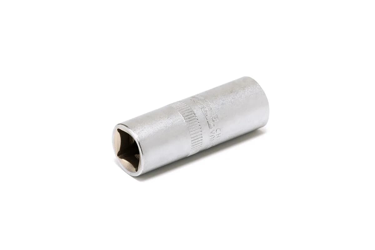 Головка торцева свічкова MASTERTOOL ½" 16 мм L 65 мм CrV 78-1116 - зображення 1