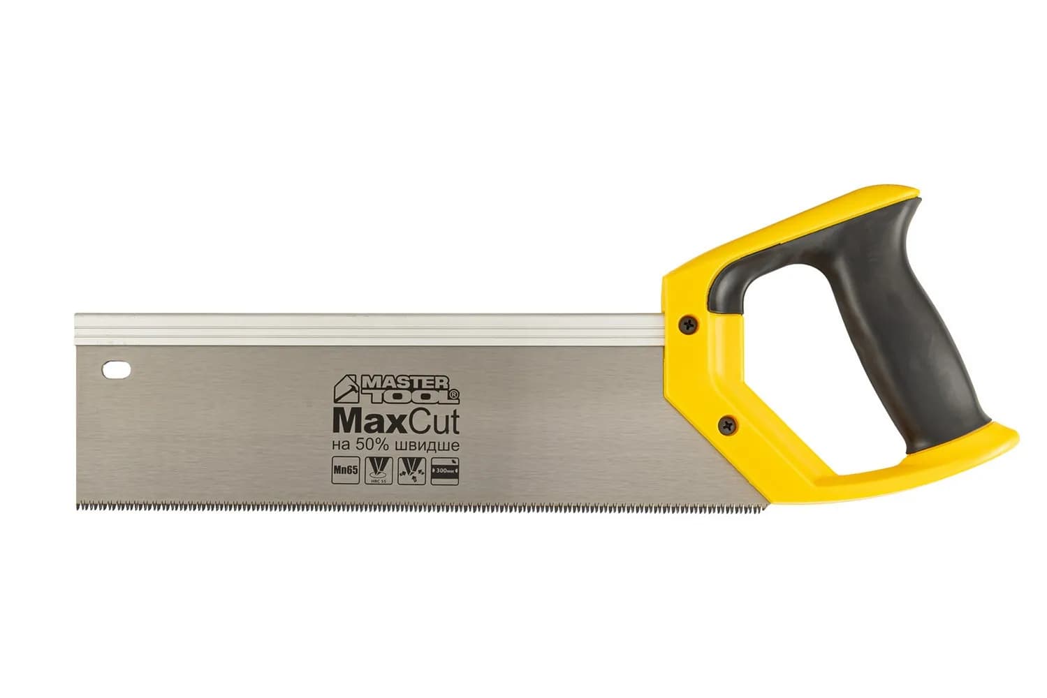Ножівка пасувальна MASTERTOOL 12TPI MAX CUT 300 мм загартований зуб 3-D заточування поліроване 14-2703 - зображення 1
