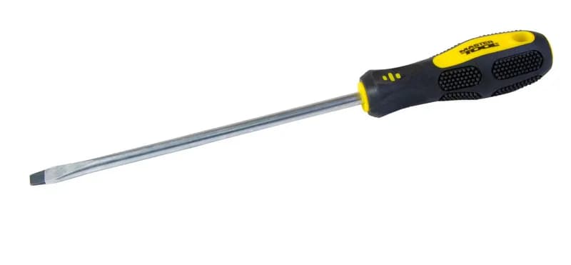 Викрутка шліцева MASTERTOOL SL8х200 мм ручка з TPR покриттям 48-5820 - зображення 1
