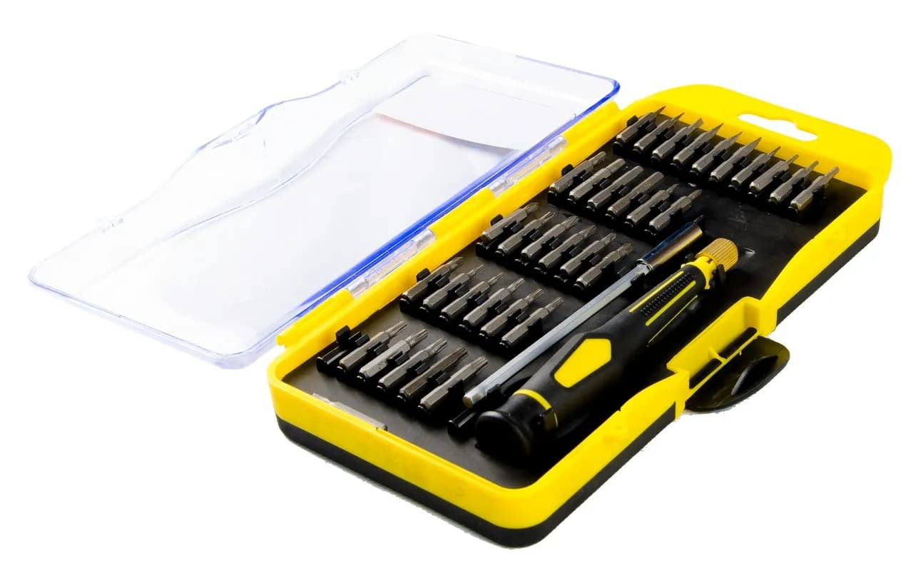 Насадки викруткові MASTERTOOL прецинзійні з тримачем набір 36 шт 40-0165