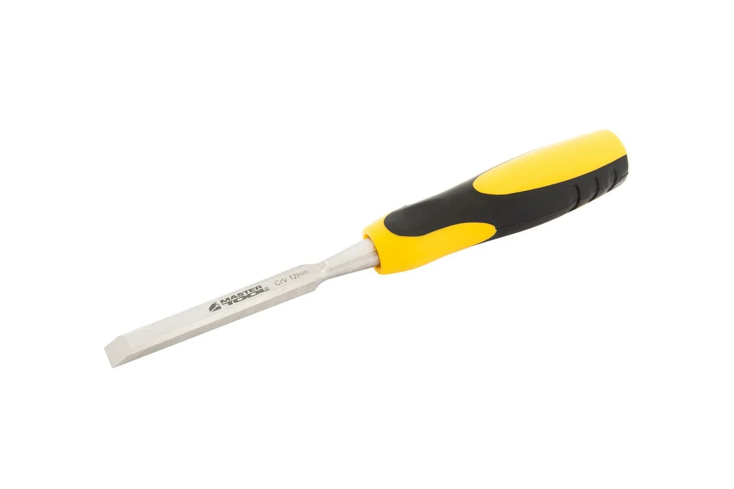 Стамеска плоска для дерева ударна MASTERTOOL CrV 12 мм з двокомпонентною ручкою 14-1512 - зображення 1