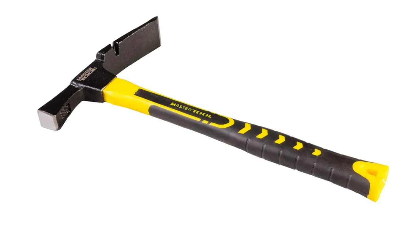 Молоток муляра MASTERTOOL 600 г HRC 50 рукоятка фібергласова 380 мм 02-0124 - зображення 1