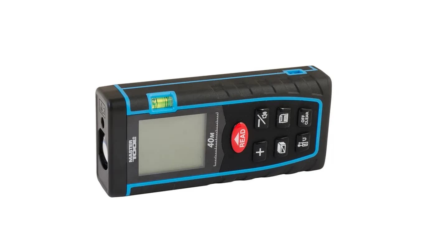 Далекомір лазерний MASTERTOOL до 40 м ±2 мм/м пам'ять 30 клас лазера I IP54 живлення АААх2 чохол 30-0940