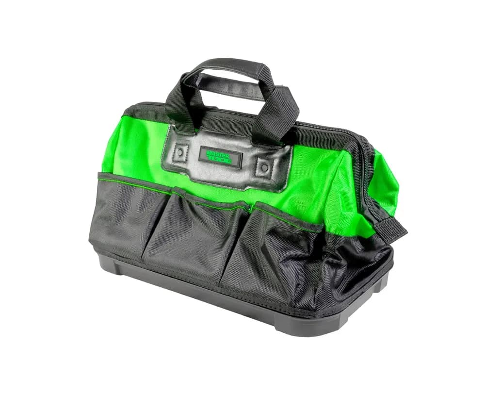 Сумка для інструментів MASTERTOOL 460×250×300 мм 8 кишень пластикове дно 1680 DEN 79-1918 - зображення 1