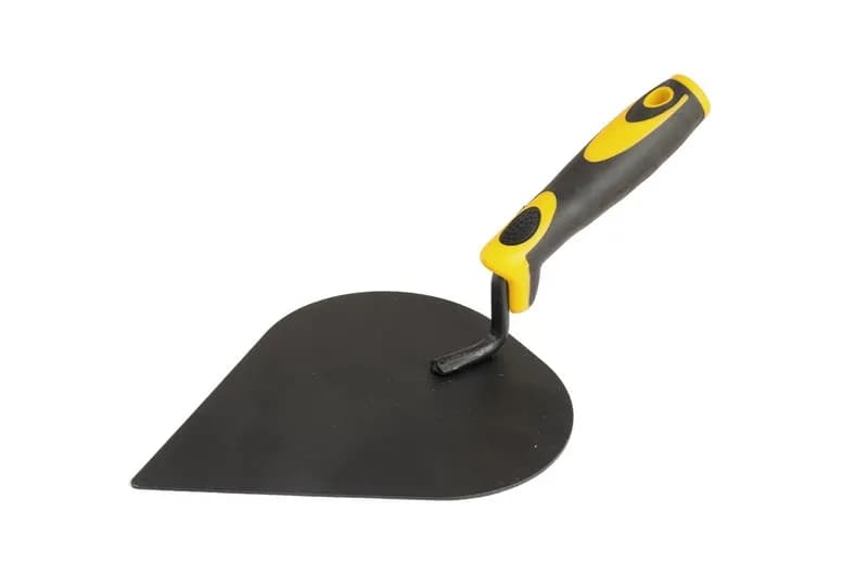 Кельма штукатура MASTERTOOL КШ1 155x190 мм, порошкове фарбування, двокомпонентна ручка 19-4221