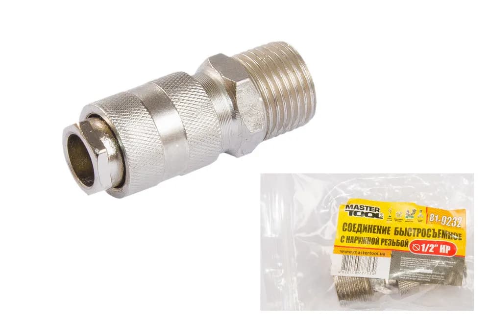 З'єднання швидкознімне MASTERTOOL із зовнішнім різьбленням 1/2" 81-9232 - зображення 1