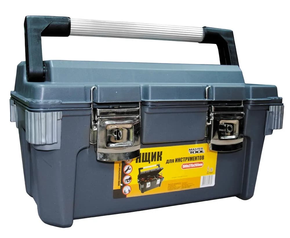 Скриня для інструментів MASTERTOOL ABS пластик з металевими замками 20" 500х275х265 мм 79-2099 - зображення 1