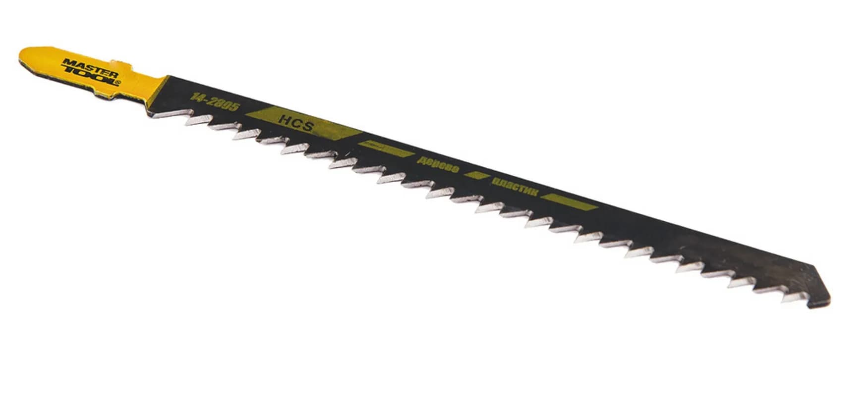 Полотно пильне для лобзика MASTERTOOL T344D 5 шт дерево/пластик швидкий прямий різ 6TPI/132 мм 14-2805 - зображення 1