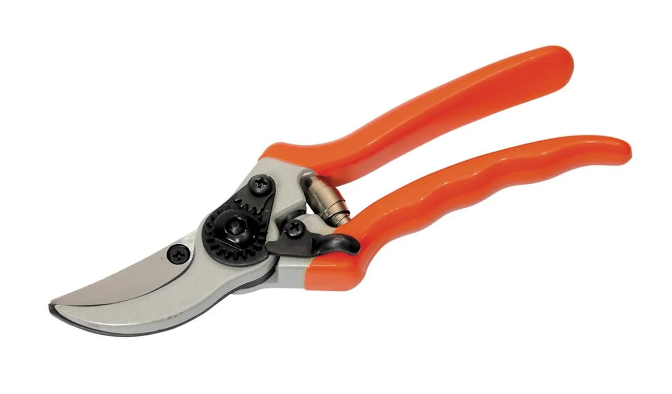 Секатор садовий обвідний MASTERTOOL 215 мм, алюмінієві ручки з PVC накладками, змінне лезо SS 14-6110
