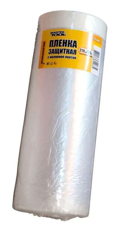 Плівка захисна з малярською стрічкою MASTERTOOL 2100 мм×20 м 79-9002 - зображення 1