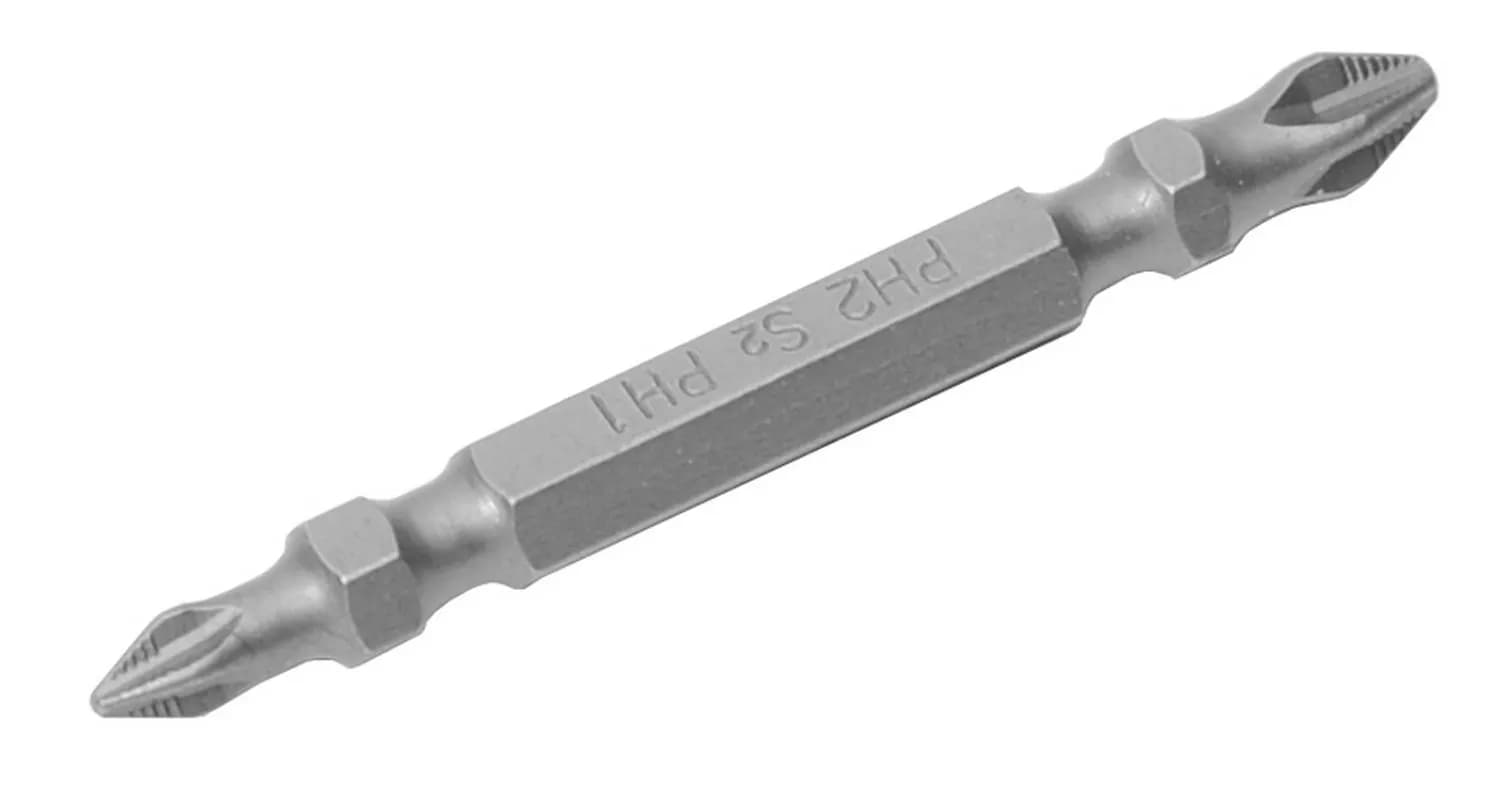 Насадка викруткова GRANITE двостороння PH1/PH2 65 мм ¼" S2 набір 2 шт 10-12-650