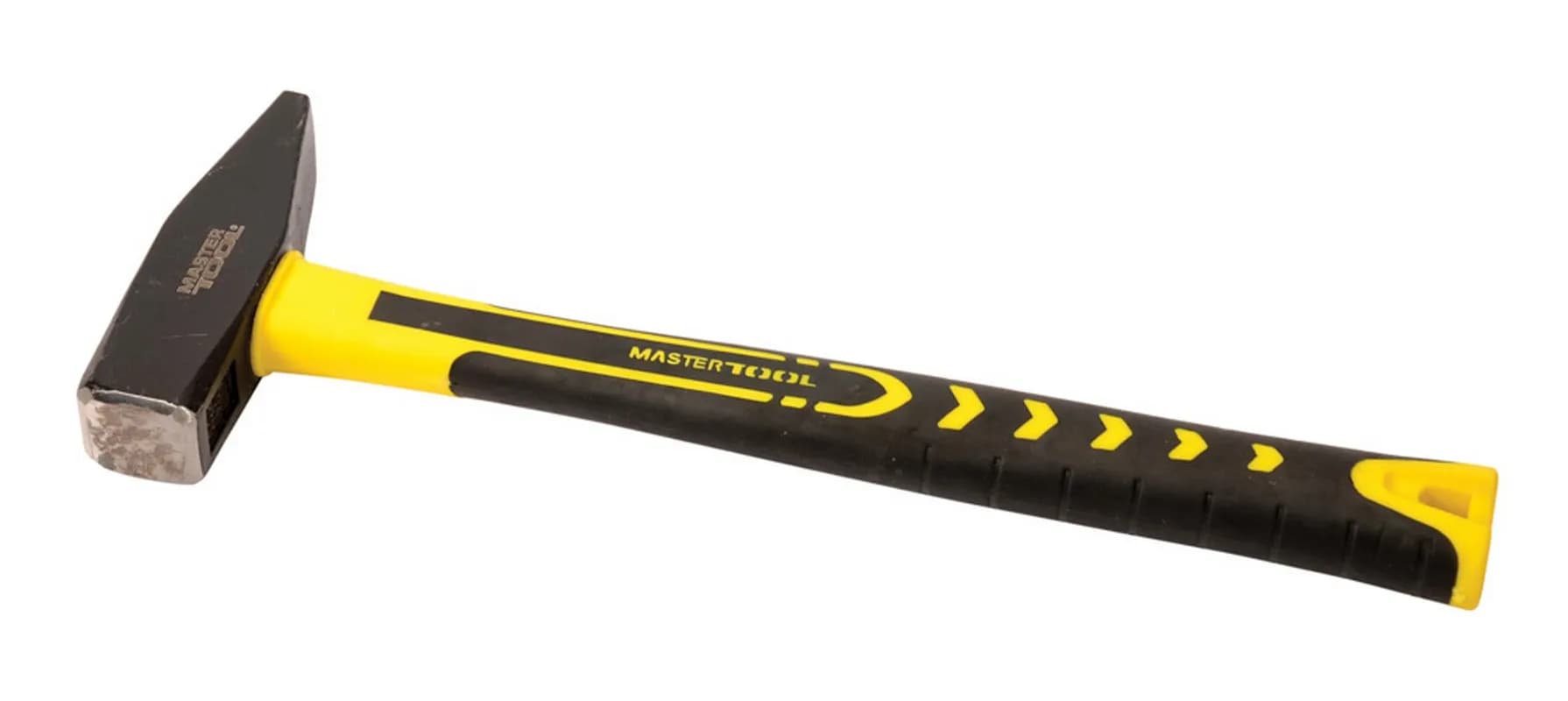 Молоток слюсарний MASTERTOOL 800 г HRC 50 рукоятка фібергласова 330 мм 02-0808 - зображення 1