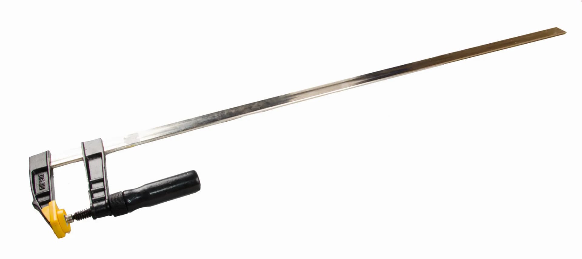 Струбцина столярна MASTERTOOL F-Type 1000×120 мм 3200 Н дерев'яна ручка DIN 5117 07-0007 - зображення 1