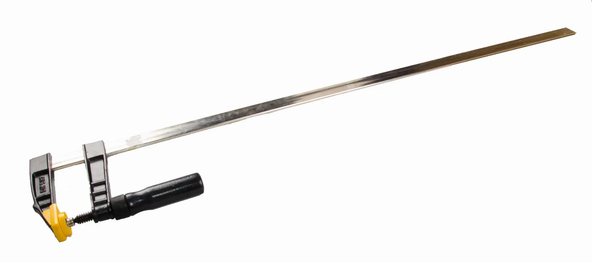 Струбцина столярна MASTERTOOL F-Type 1000×120 мм 3200 Н дерев'яна ручка DIN 5117 07-0007